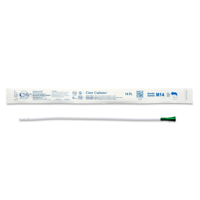 Urethral catheter straight tip uncoated