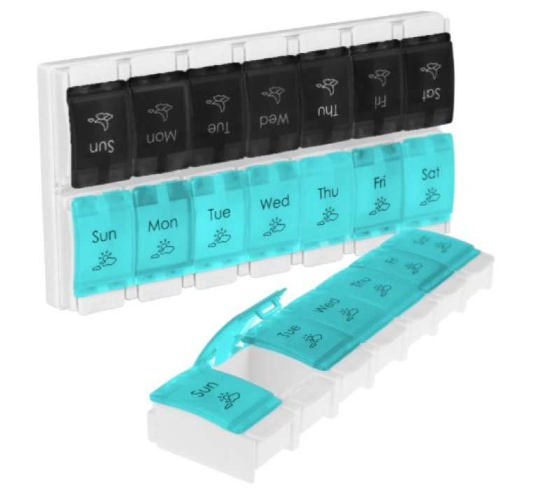 Vive AM/PM pill organzier