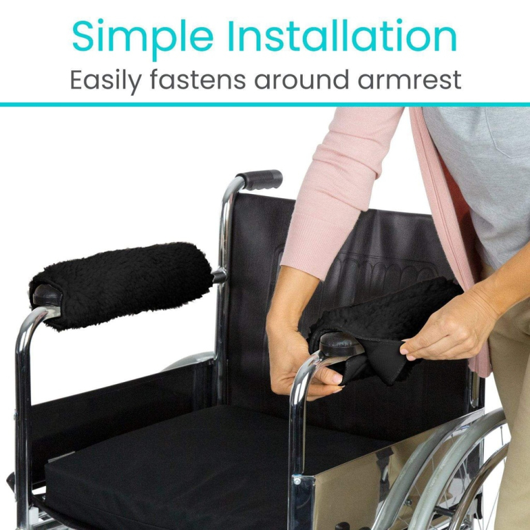 Vive Sheepskin Wheelchair Armrest