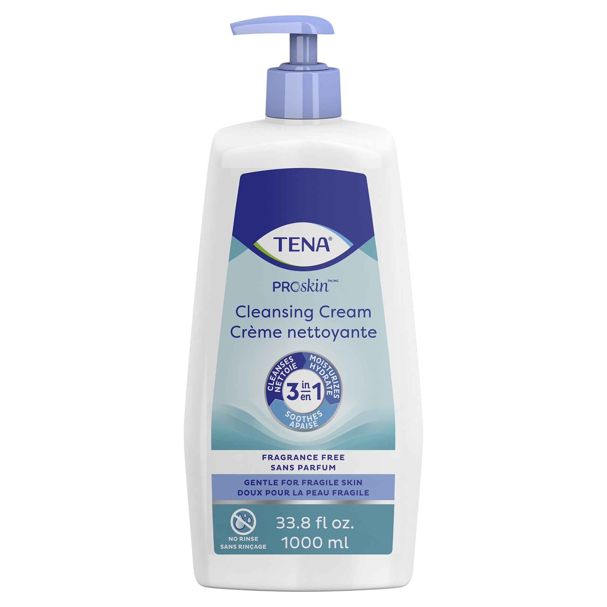 Tena Cleansing Cream Scent Free Pump Bottle Tena Cleansing Cream Scent Free Pump Bottle