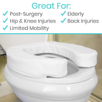 Vive Cushioned Toilet Seat Riser thumbnail